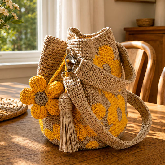 Crochet Flower Bag